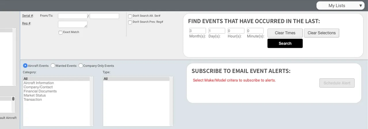 Event Alerts